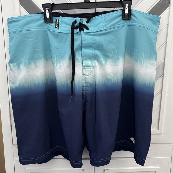 Pipeline Men's Size 44 Blue Colorblock Tie Dye‎ Board Swimming Shorts Activewear - Picture 4 of 16